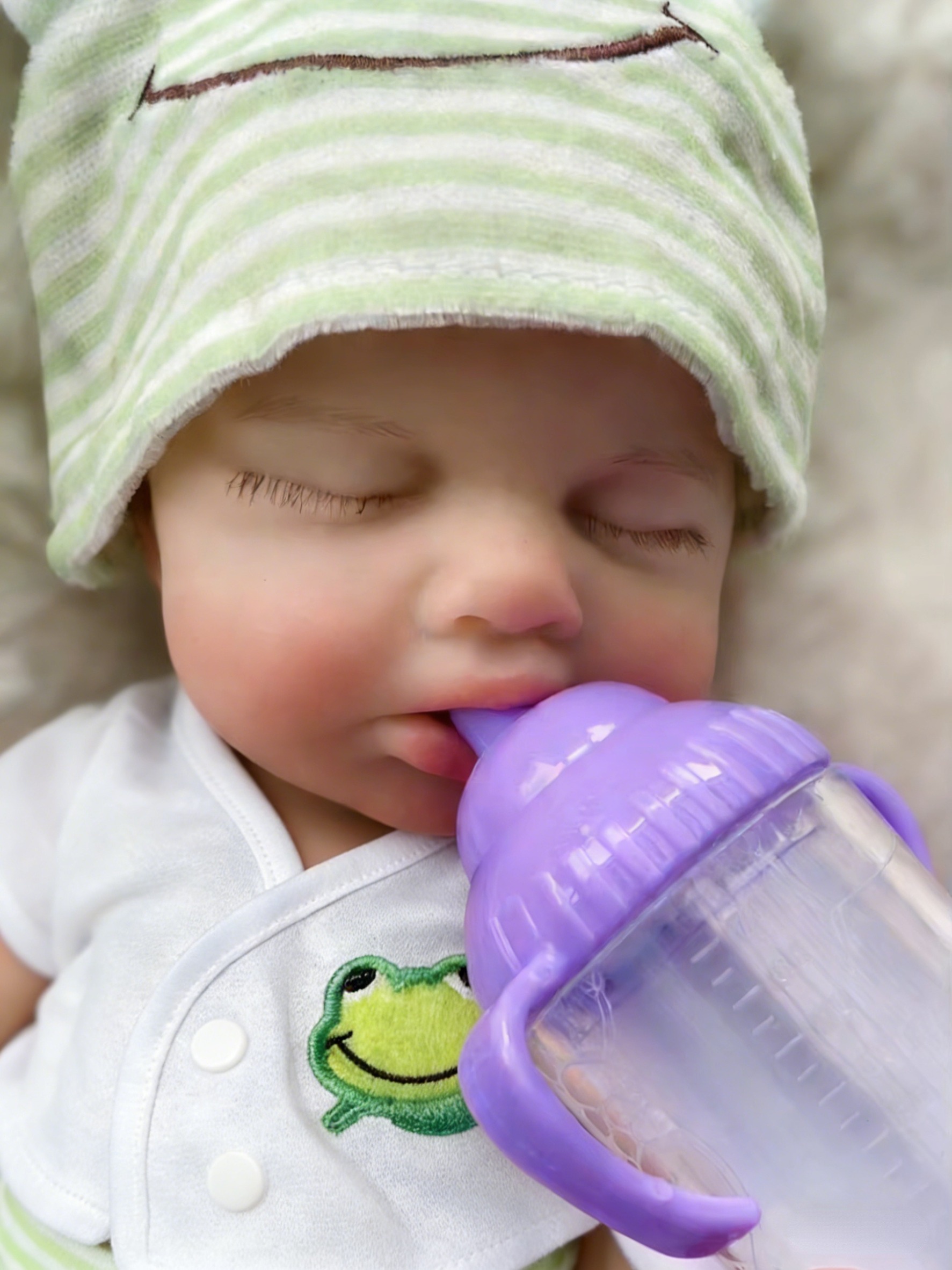 Reborn Baby Doll Silicone Realistic - Кукла OtardDolls Loulou с открывающимся ртом,