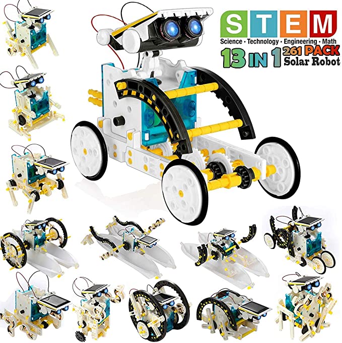 Stem Solar Robot Kit For Kids - STEM 13-в-1 обучающий солнечный робот, игрушки,