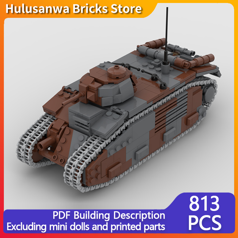 Lego Compatible Military Tank - Военные танки B1 Bis: Модель MOC,