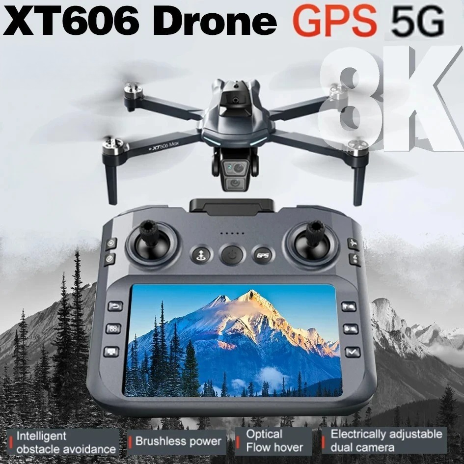 Оригинальный дрон XT606 с проф – обзор и цена Fpv Brushless Rc Drone 4K