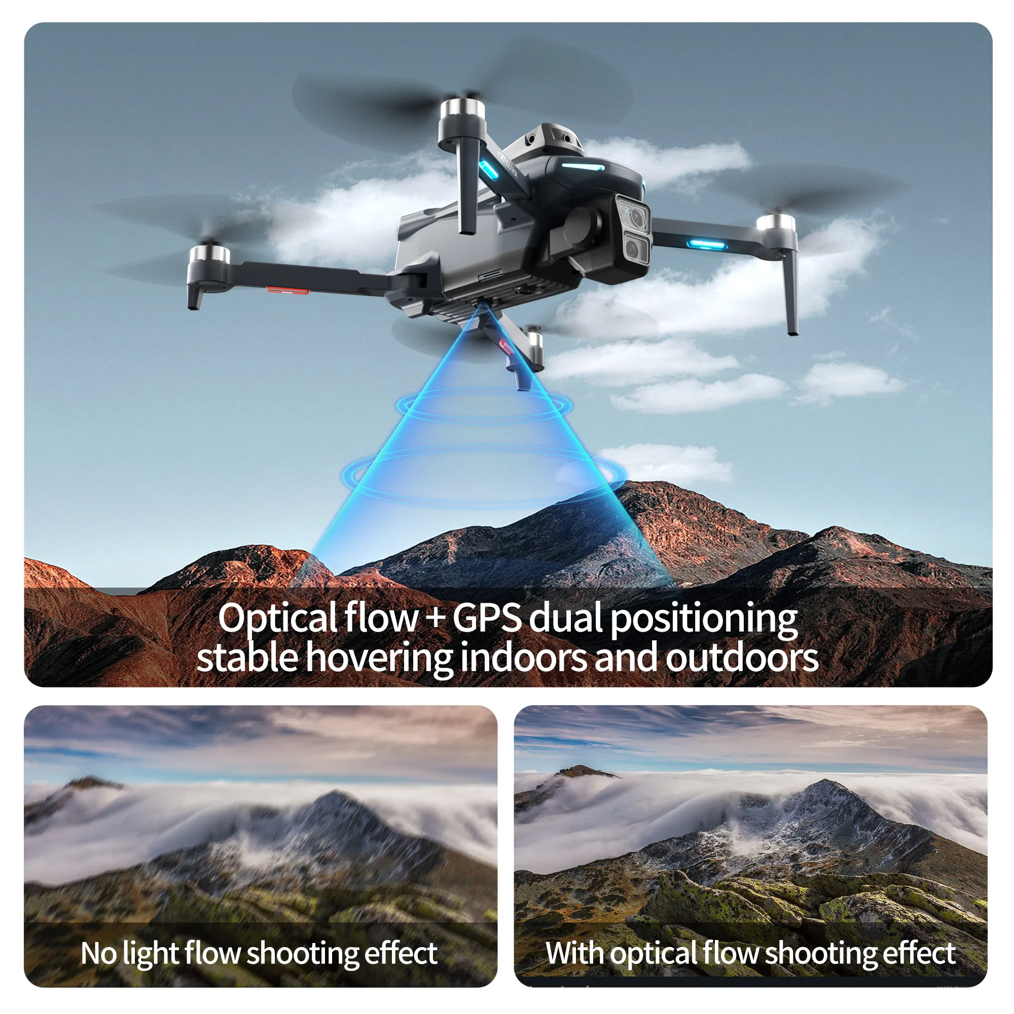 Оригинальный дрон XT606 с проф – обзор и цена Fpv Brushless Rc Drone 4K