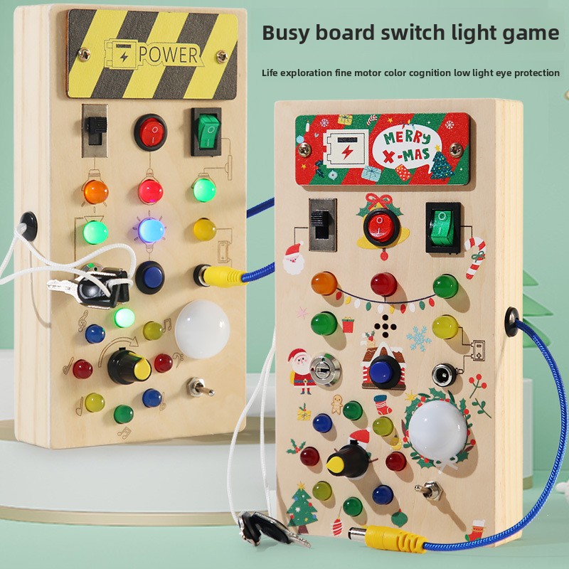 Развивающая игрушка-кубик Монт – обзор и цена Montessori Wooden Busy Board Toddler