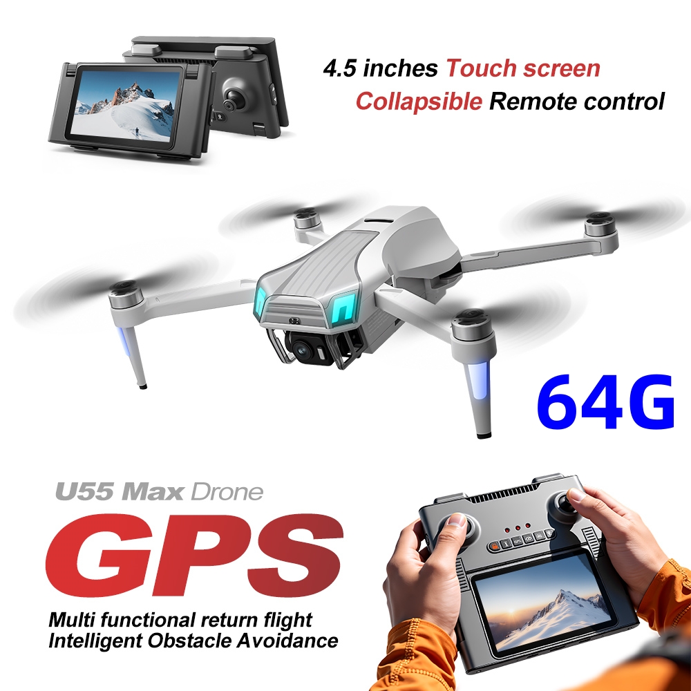 Дрон NCZOBOE U55 с профессиона – обзор и цена Fpv Brushless Rc Drone 4K