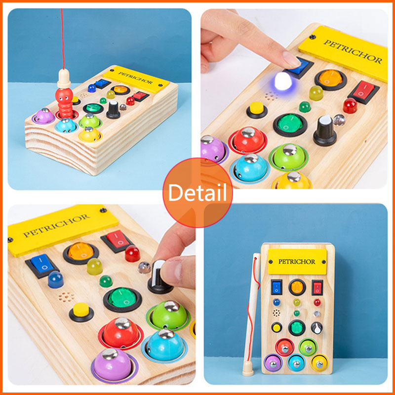 Доска Монтессори Busy, сенсорн – обзор и цена Montessori Wooden Busy Board Toddler