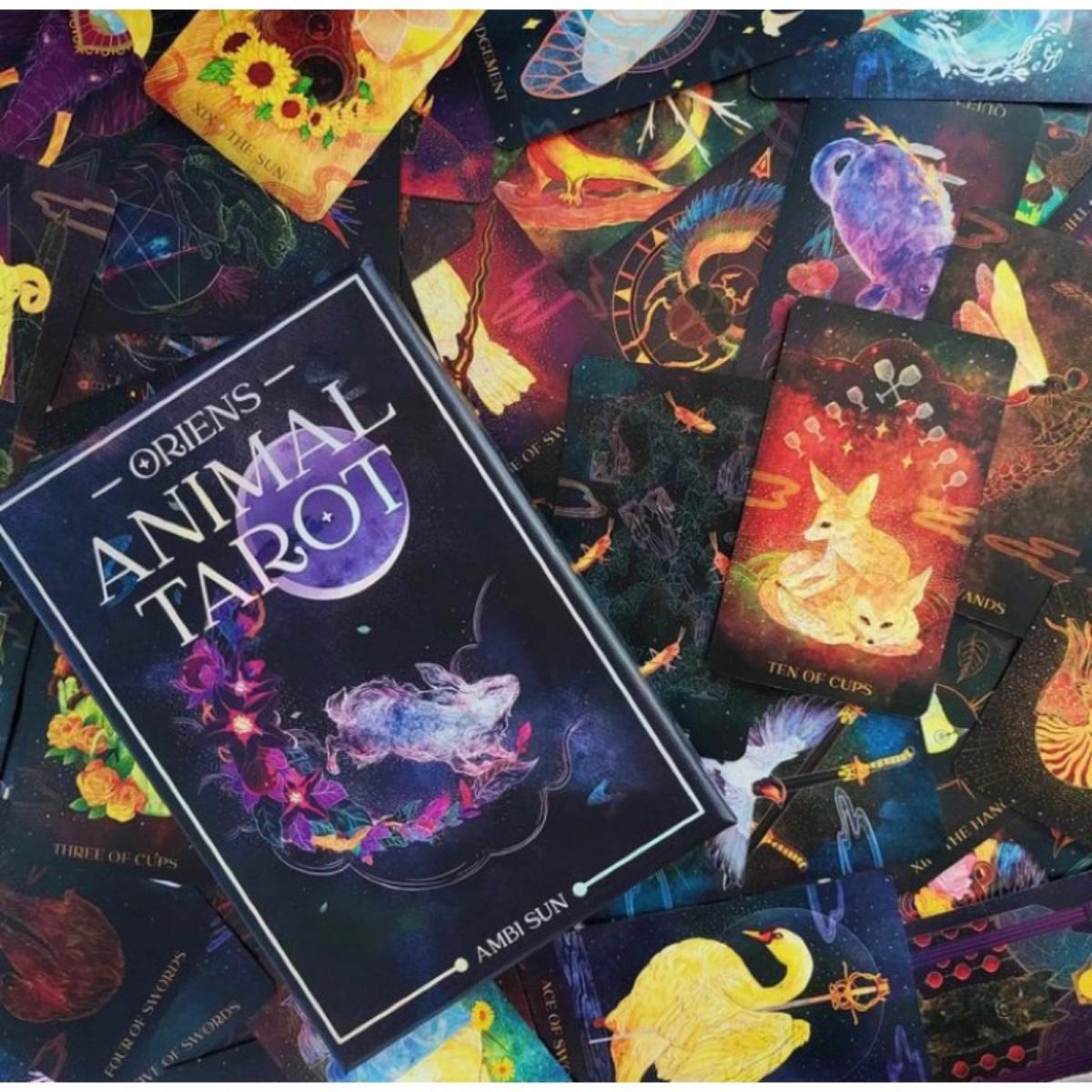 12x7 см Орианские животные Тар – обзор и цена Tarot Cards Deck With Guidebook