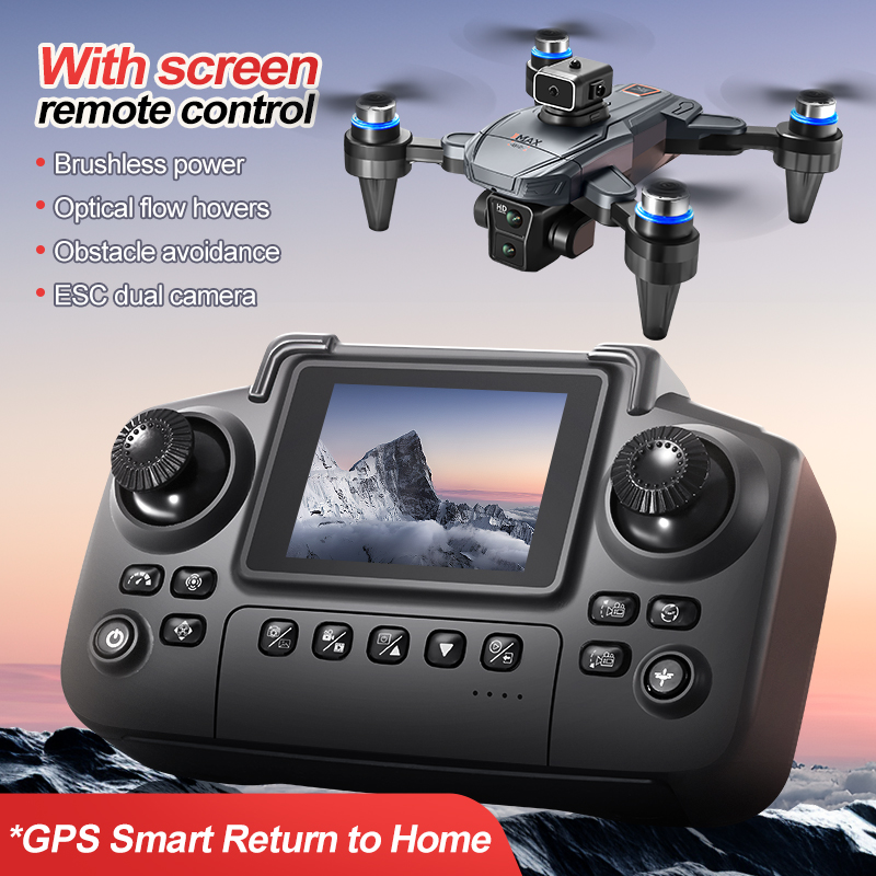 GPS RC Дрон с экраном 4K Профе – обзор и цена Fpv Brushless Rc Drone 4K